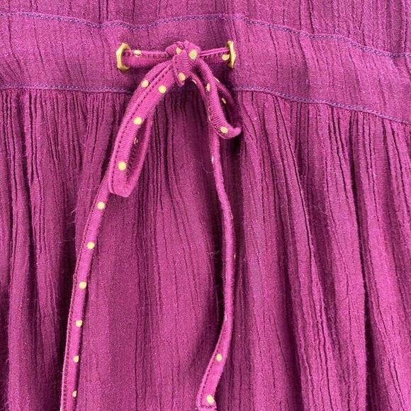 Matilda Jane Dress Womens Medium Burgundy Paint by Numbers Tawny Drop Waist Mini - Picture 11 of 16